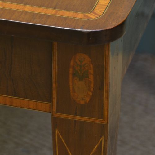 fig 2. Stunning Victorian Inlaid Mahogany Antique Extending Dining Table