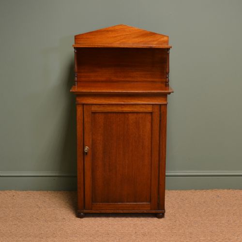 Unusual Small Regency Mahogany Antique Chiffonier / Cupboard