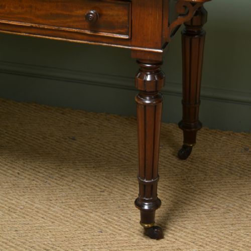 fig 1. Quality Victorian Mahogany Antique Writing Table