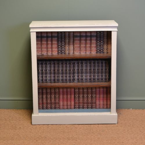 
Victorian Painted Antique Open Bookcase
