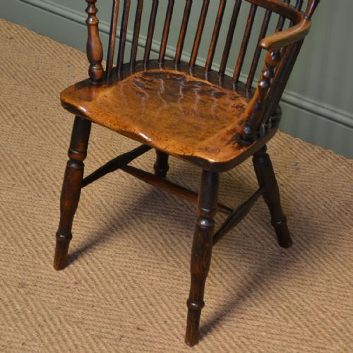 fig 1. Georgian Wheel Back Antique Windsor Chair