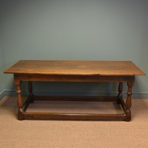 Eighteenth Century Large Period Oak Antique Refectory Table