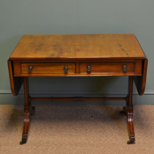 Beautifully Figured Victorian Mellow Mahogany Antique Sofa Table