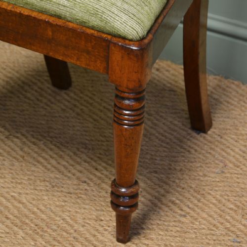 fig 2. Superb Quality William IV Set of Six Mahogany Antique Dining Chairs