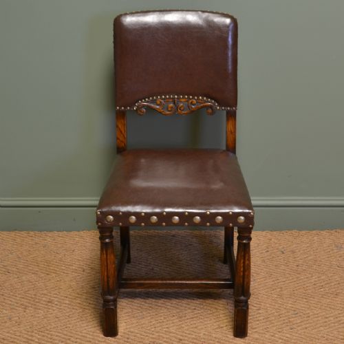 fig 1. Quality Set of Four Edwardian Antique Dining Chairs