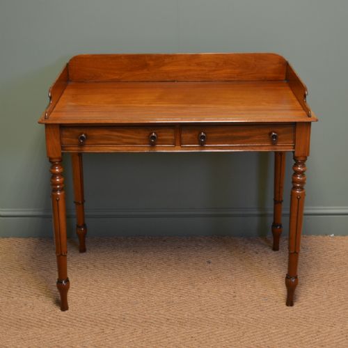 Elegant Regency Mahogany Tulip Leg Antique Writing / Side Table