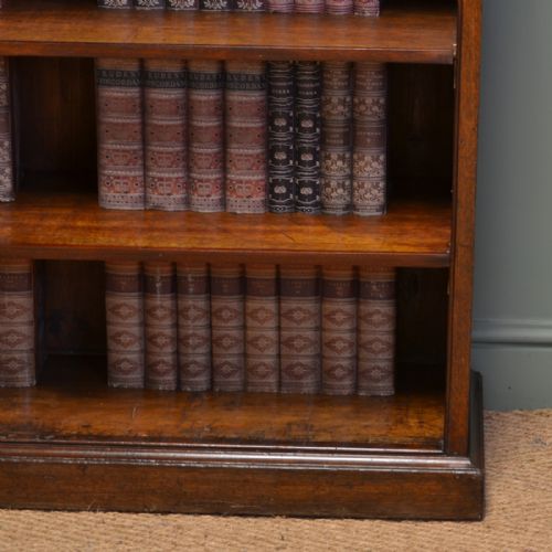 fig 1. Large Victorian Mahogany Antique Open Bookcase