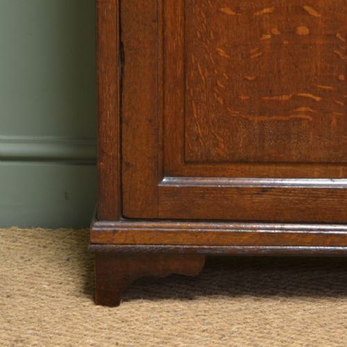 fig 1. Period Georgian Oak Small Slim Antique Cupboard