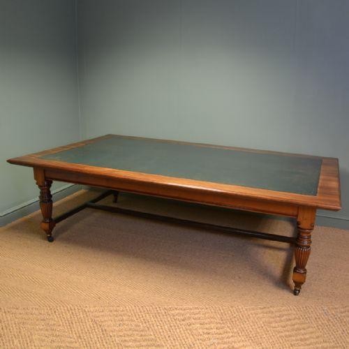 Superb Quality Huge Warings Victorian Walnut Antique Board Room Table