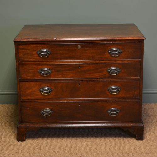 Georgian Mahogany Antique Campaign Gentleman’s Chest