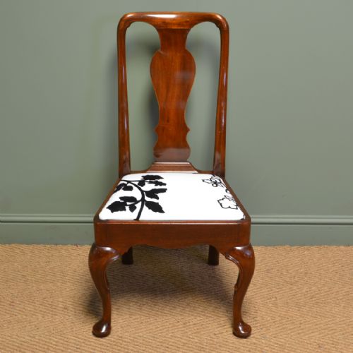 fig 1. Superb Quality Set of Eight Edwardian Mahogany Antique Dining Chairs