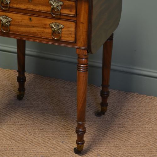 fig 1. Beautiful Regency Mahogany Small Antique Sofa Table