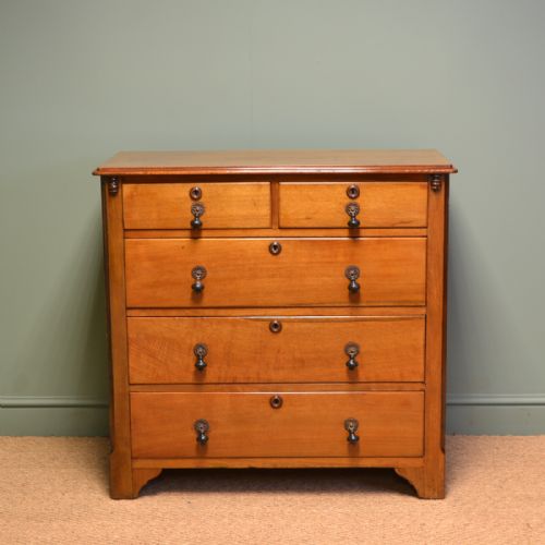 Victorian Walnut Antique Chest of Drawers
