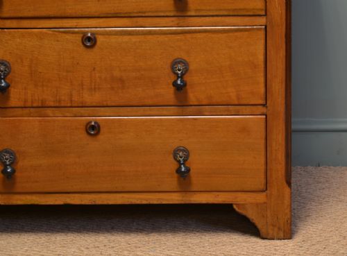 fig 1. Victorian Walnut Antique Chest Of Drawers