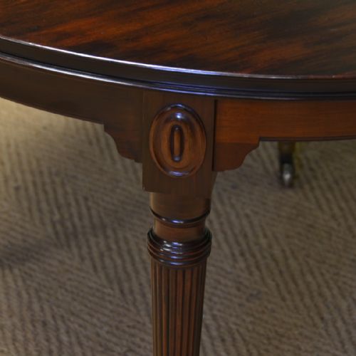fig 1. Quality Edwardian Walnut Antique Extending Dining Table by Selbat