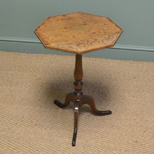 Beautifully Figured Regency Oak Antique Occasional Table