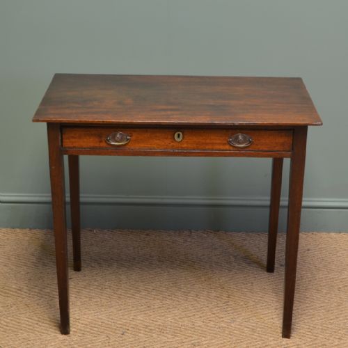Beautiful Country Regency Mahogany Antique Side Table