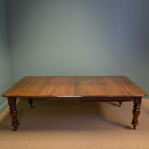 Quality Victorian Mellow Mahogany Antique Extending Dining Table
