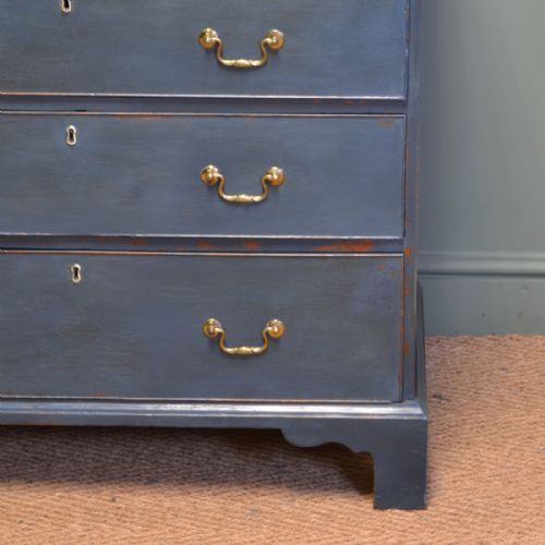 fig 1. Georgian Painted Antique Chest Of Drawers