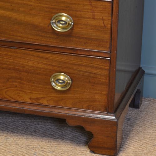 fig 1. Quality Georgian Mahogany Antique Chest Of Drawers
