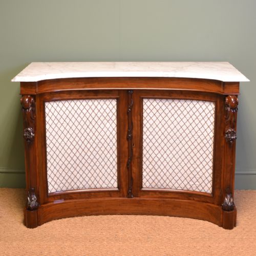 Magnificent Quality Concave Front Antique Victorian Mahogany Chiffonier / Sideboard