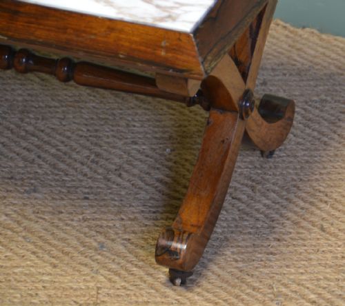 fig 1. Victorian Rosewood Antique Coffee Table