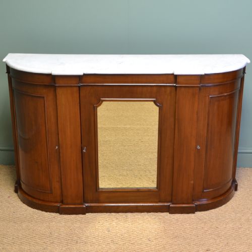 
Fine Victorian Marble Topped Antique Chiffonier / Side Cabinet
