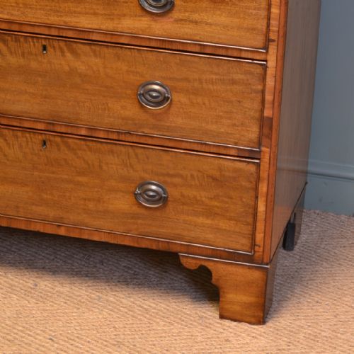 fig 1. Country House Regency Tall Antique Mahogany Chest Of Drawers
