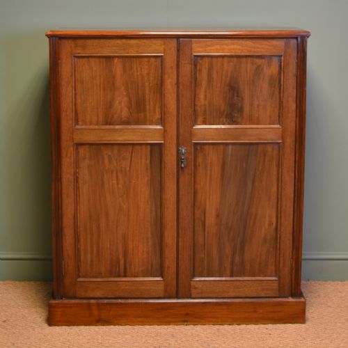 
Beautifully Figured Victorian Walnut Antique Cupboard
