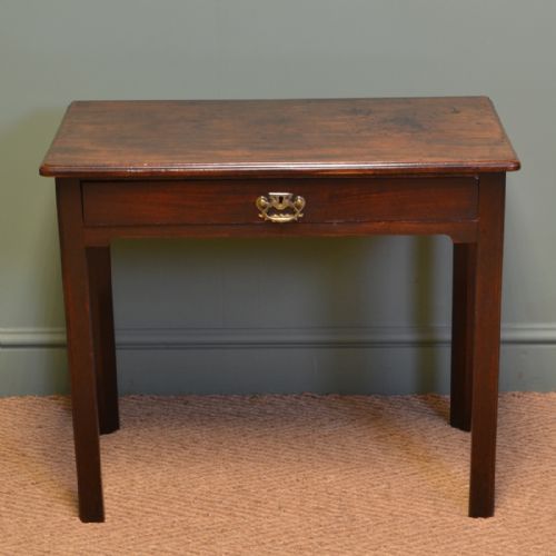Small Country House Georgian Mahogany Antique Side / Lamp Table