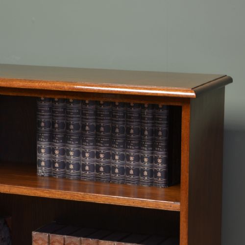 fig 1. Edwardian Walnut Antique Open Bookcase