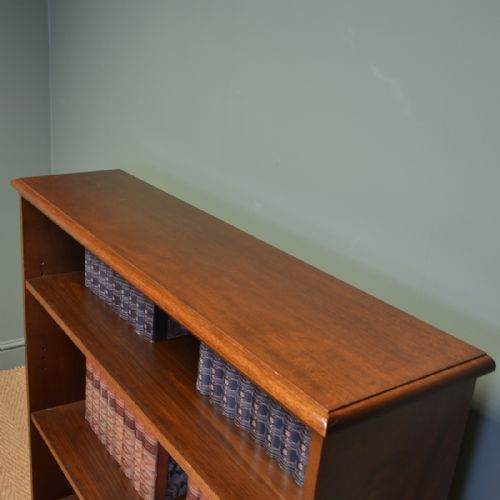 fig 2. Edwardian Walnut Antique Open Bookcase