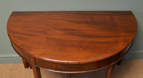 fig 2. Georgian Mahogany D End Antique Dining Table