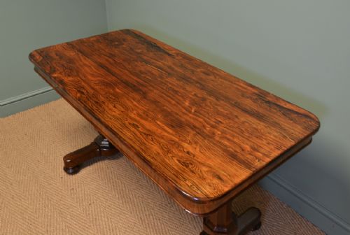 fig 1. Large Spectacular Regency Rosewood Antique Writing Table