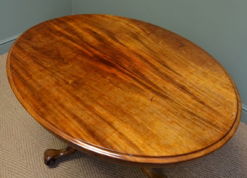 fig 1. Warm Mahogany Oval Antique Victorian Dining Table