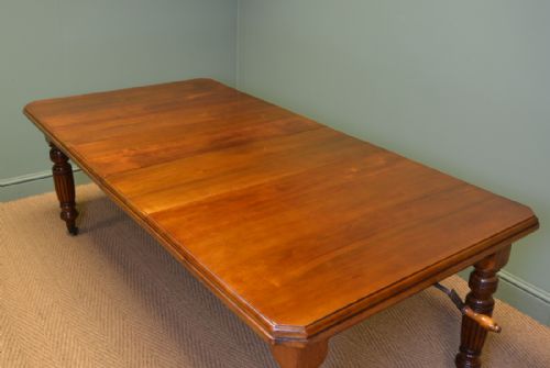 fig 1. Quality Victorian Walnut Antique Wind Out Extending Dining Table