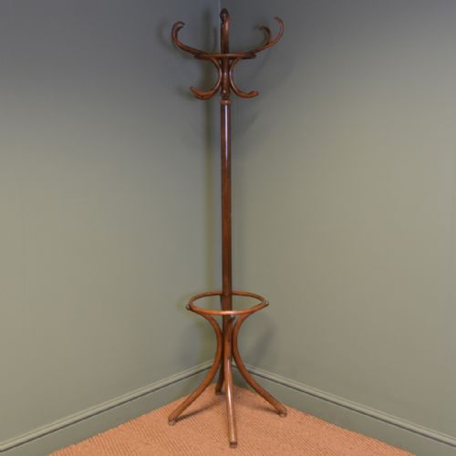 Edwardian Antique Bentwood Hat and Coat Stand
