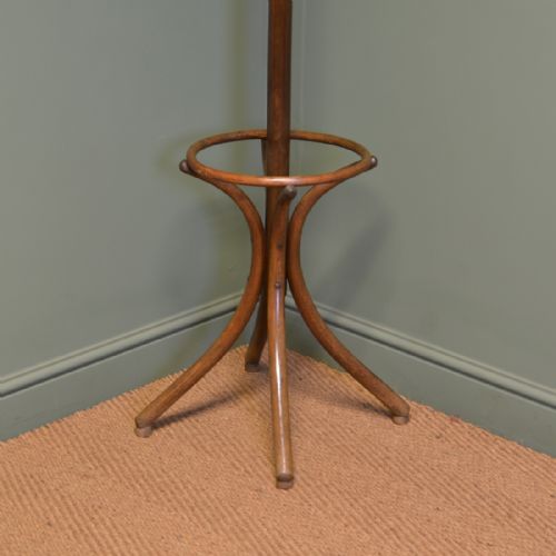 fig 1. Edwardian Antique Bentwood Hat and Coat Stand