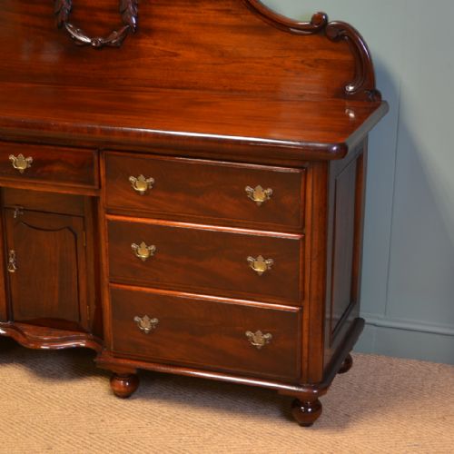 fig 1. Large Figured Mahogany Quality Antique Victorian Sideboard