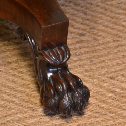 fig 2. Striking William IV Figured Mahogany Antique Work Box