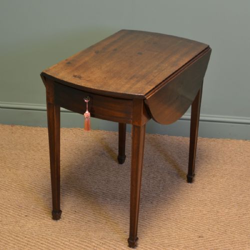 fig 2. Regency Mahogany Country House Antique Drop Leaf Table