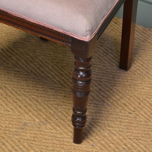fig 2. Quality Set of Four Victorian Walnut Antique Dining Chairs
