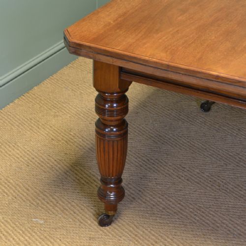 fig 1. Quality Victorian Walnut Antique Dining Table by JAS Shoolbred