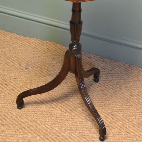 fig 1. Elegant Edwardian Mahogany Antique Occasional Table