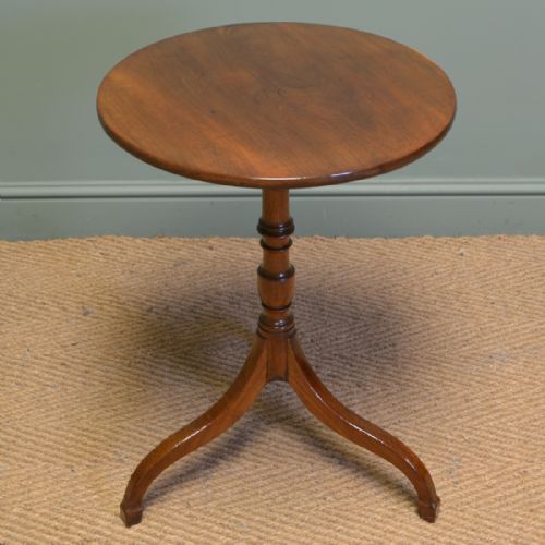 
Fine Regency Mahogany Antique Tripod Occasional Table

