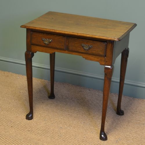 Georgian Oak Antique Low Boy / Side Table