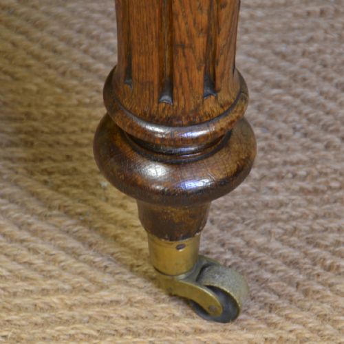fig 2. Large Country House Light Oak Antique Victorian Wind Out Extending Dining Table