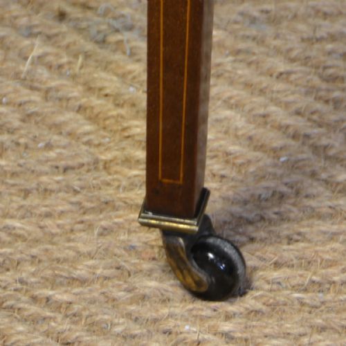 fig 1. Elegant Maple & Co Quality Edwardian Mahogany Inlaid Antique Writing Table