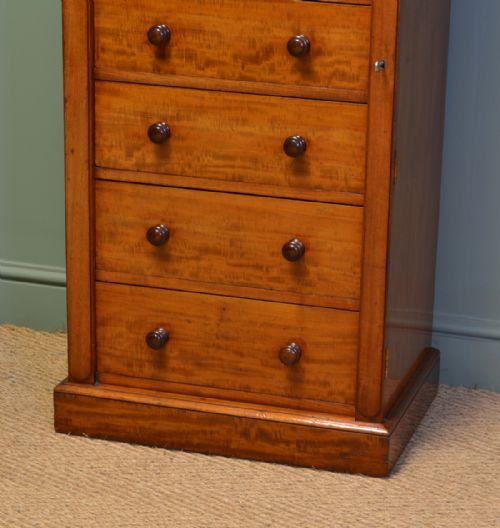 fig 1. Spectacular Heal & Son Large Victorian Mahogany Antique Wellington Chest