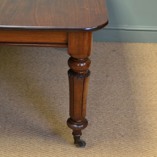 fig 1. Quality Country House Extending Cuban Mahogany Regency Antique Dining Table